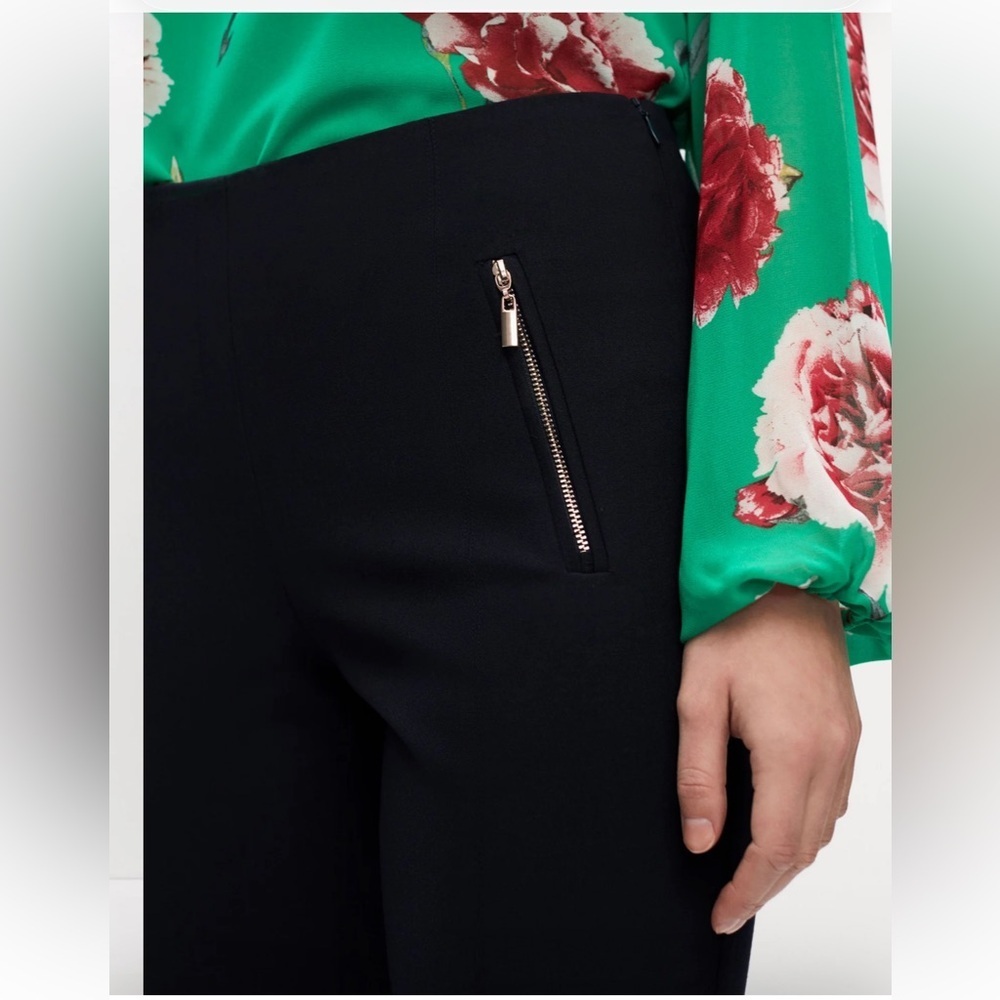 Melanie Lyne Amber Zip Detail Slim Leg Pants size 6. - Picture 5 of 12